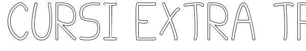 Cursi Extra TFB font preview